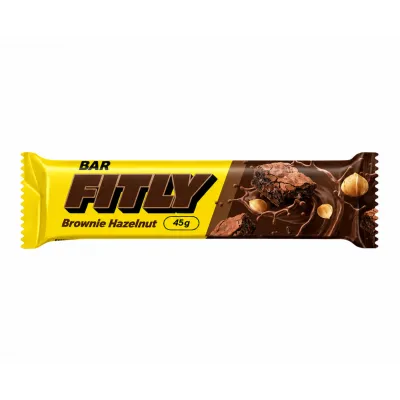 Фітнес батончики, Bar - 12x45g Brownie Hazelnut