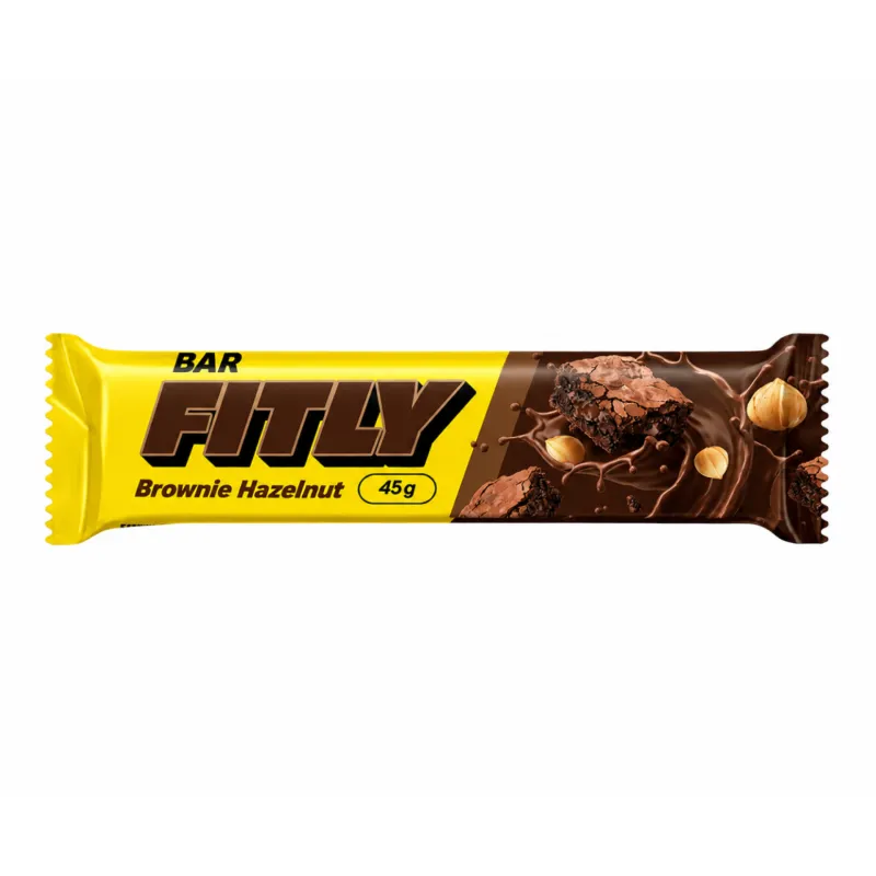 Фитнес батончики, Bar - 12x45g Brownie Hazelnut