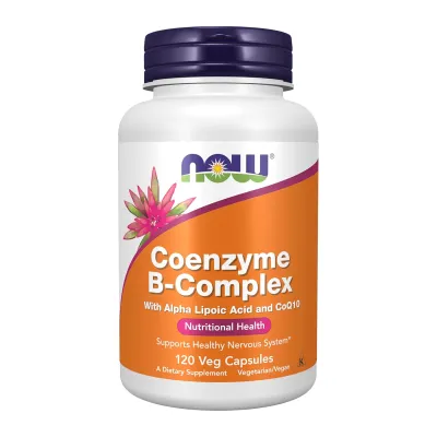 Вітамінний комплекс, Coenzyme B-Complex With Alpha Lipoic Acid and CoQ10 - 120 vcaps