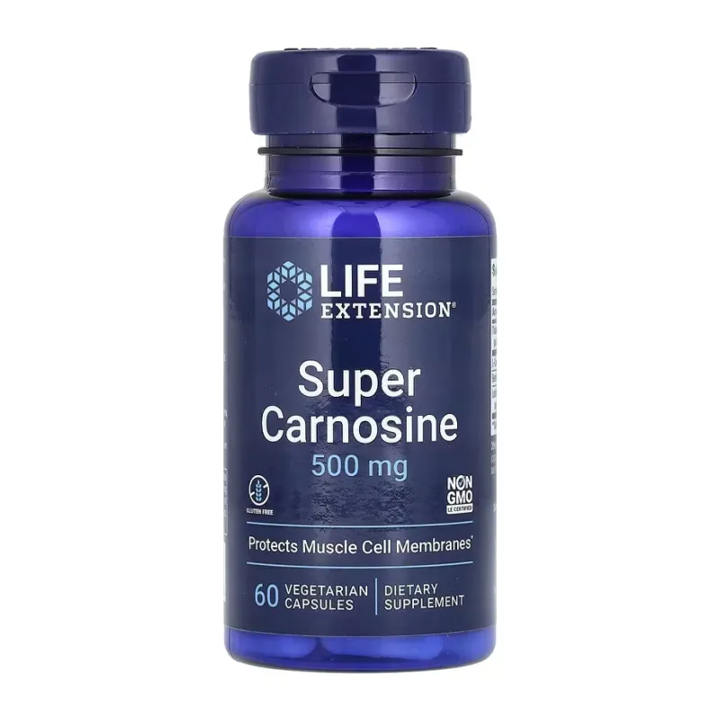 Супер Карносин Life Extension (Super Carnosine) – 60 вегетарианских капсул. (До 06.26)