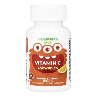 Витамин C для детей сочный апельсин Lifeable (VitaWorks Vitamin C Kids Orange) - 120 жевательных таблеток (До 11.26)