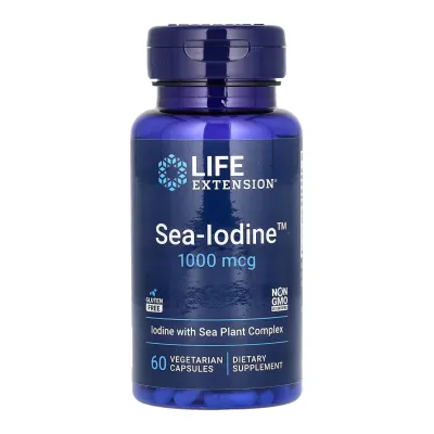 Морской йод минеральный комплекс Life Extension (Sea-Iodine) – 60 вегетарианских капсул (До 11.26)