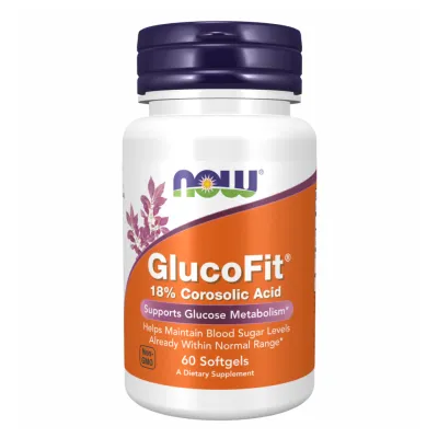 Глюкофит для контроля сахара NOW Foods (Glucofit) – 60 гелевых капсул (До 01.27)