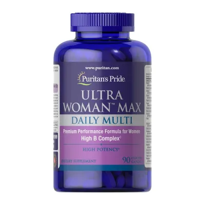 Мультивітаміни для жінок Ультра Вумен Макс щоденний комплекс Puritan's Pride (Ultra Woman Max Daily Multi Multivitamin) — 90 капсул (До 01.27)