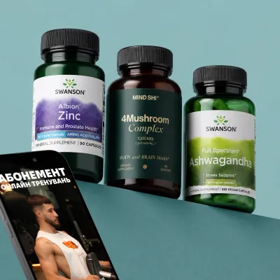 БАЛАНС У ЖИТТІ — Імунітет, сила та енергія, 4Mushroom Complex + Ashwagandha + Albion Zinc