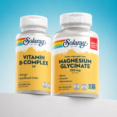 СПОКІЙ ТА ЕНЕРГІЯ — Підтримка нервової системи та м’язів, Vitamin B-Complex + Magnesium Glycinate