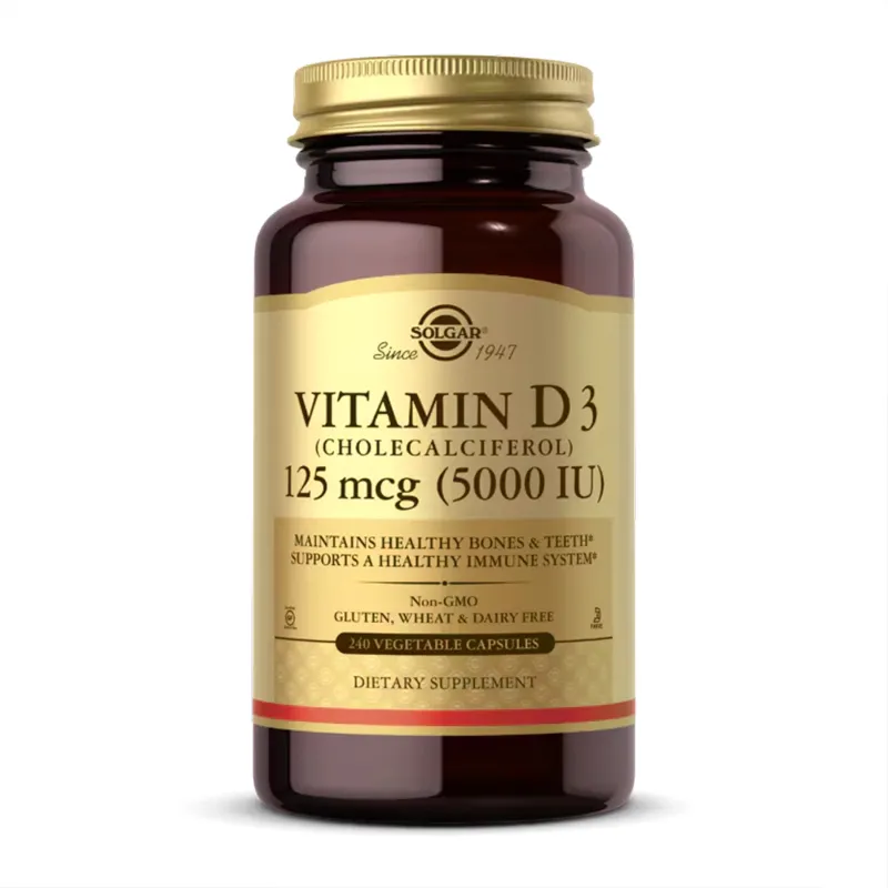 Витамин D3, Vitamin D3 (Cholecalciferol) 125 mcg (5,000 IU) - 240 vcaps