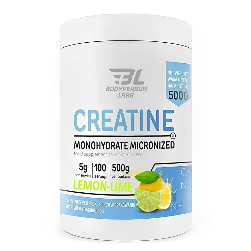 Креатин Моногидрат, Creatine monohydrate - 500g Lemon Lime