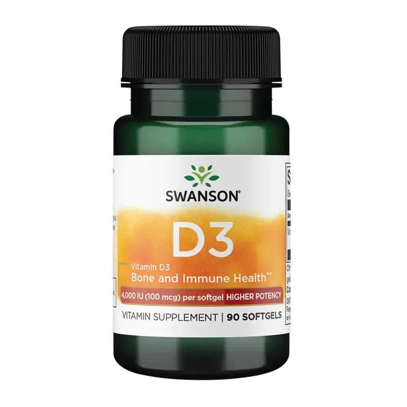 Vitamin D3 4000 IU (100 mcg) - 90 softgels