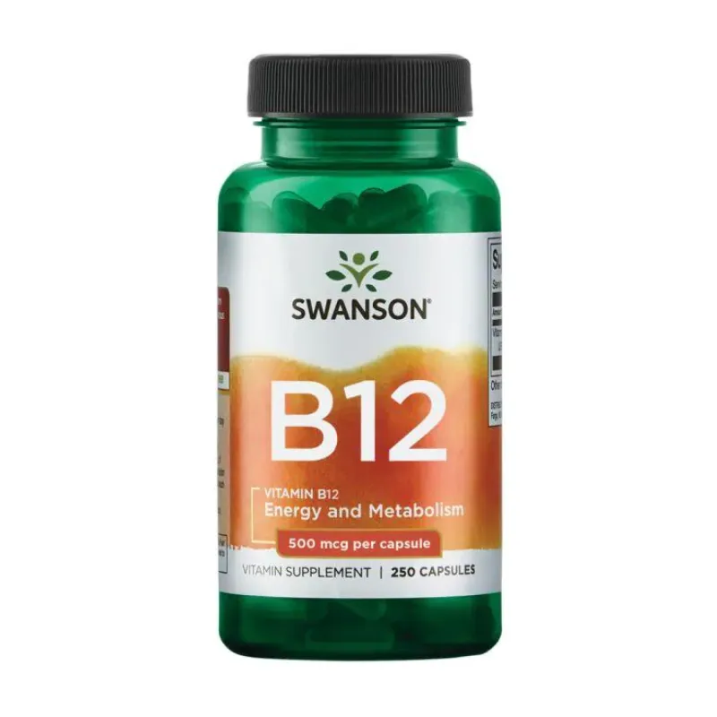 Витамин В12, Vitamin B12 500 mcg - 250caps