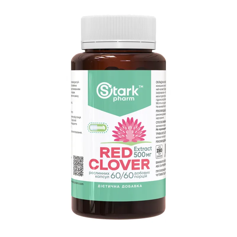 Экстракт клевера лугового, Red Clover Extract 500mg - 60 caps