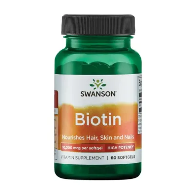Біотин, Biotin High Potency 10,000 mcg - 60sgels