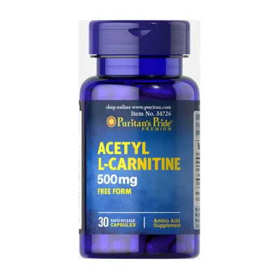 L-Карнітин, Acetyl L-Carnitine 500mg - 30caps
