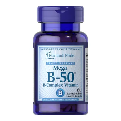 Вітамін Б-50, Vitamin B-50 Complex Timed Release - 60 Caplets