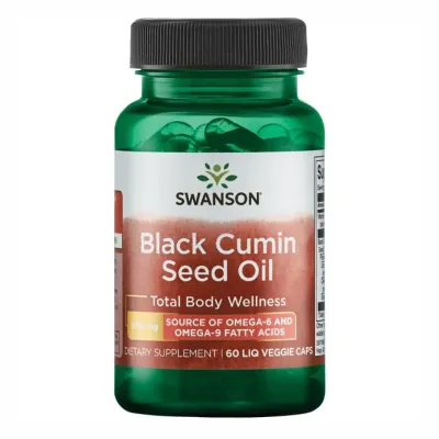 Олія 500 мг Swanson (Black Cumin Seed Oil) — 60 капсул