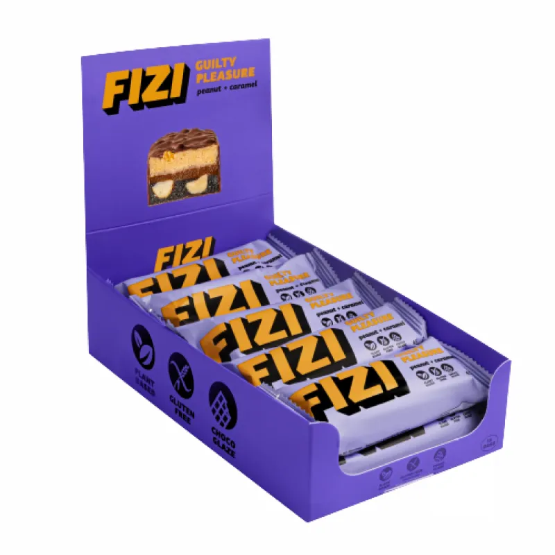 Протеиновый батончик (FIZI Chocolate Bar) – 10×45 г, peanut-карамель