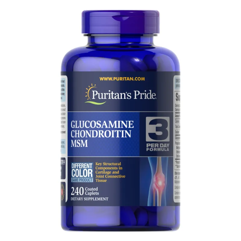 Глюкозамин Хондроитин МСМ, Glucosamine Chondroitin MSM Double Strength - 240 Caplets