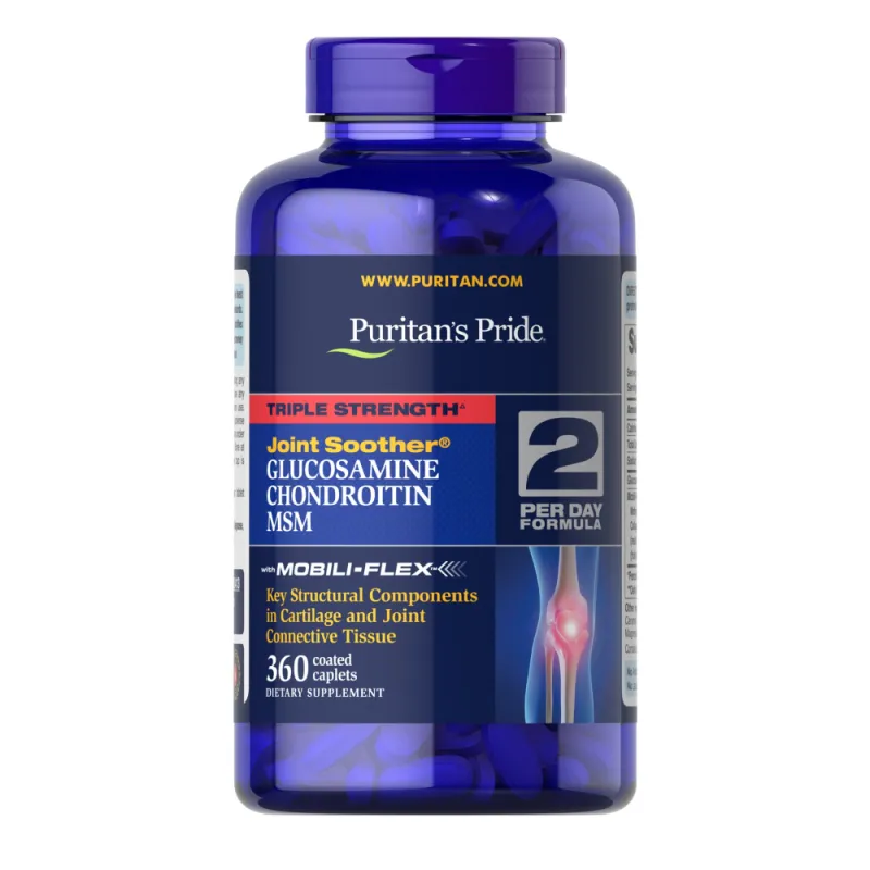 Глюкозамин Хондроитин МСМ, Glucosamine Chondroitin MSM Triple Strength - 360 caplets