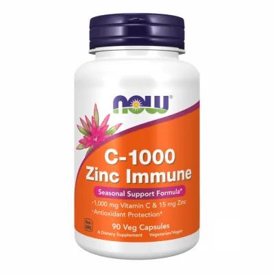 Витамин C и цинк, C-1000 Zinc Immune - 90 vcaps