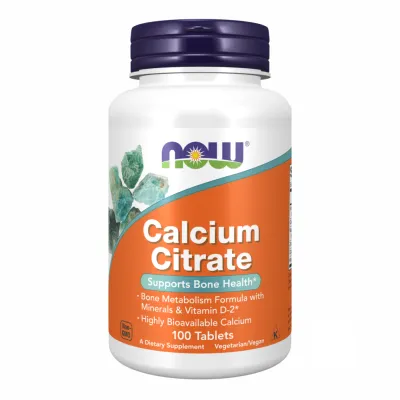 Кальций Цитрат с минералами и витамином Д3, Calcium Citrate - 100 tabs
