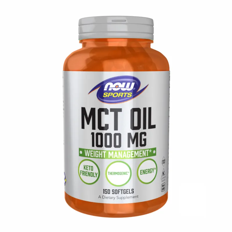 NOW Foods, Sports, масло MCT, 1000 мг, 150 мягких капсул