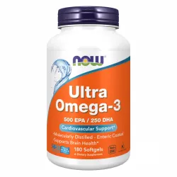 Омега-3 високої концентрації, Ultra Omega-3 Fish Oil - 180 Softgels