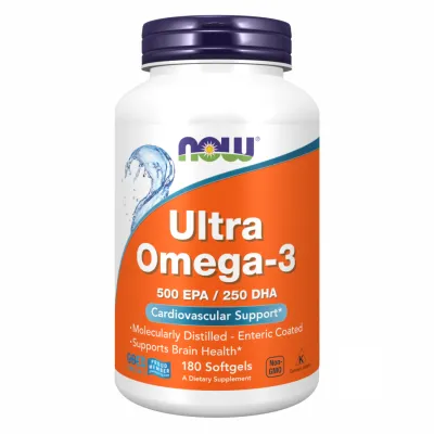 Омега-3 высокой концентрации, Ultra Omega-3 Fish Oil - 180 Softgels