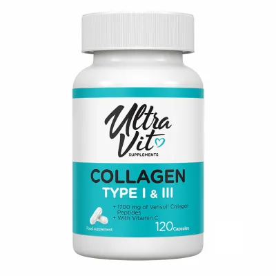 Коллаген, Collagen Type I & III - 120 caps