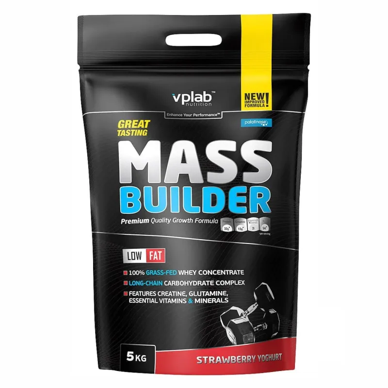 Гейнер, Mass Builder - 5000g Strawberry-Yoghurt