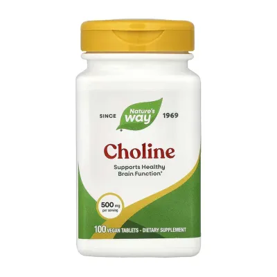 Холин, Choline 500 mg - 100 tabs