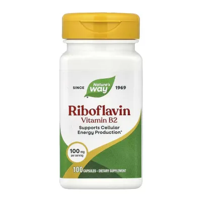 Вітамін B2 Nature's Way (Riboflavin Vitamin B2) — 100 капсул