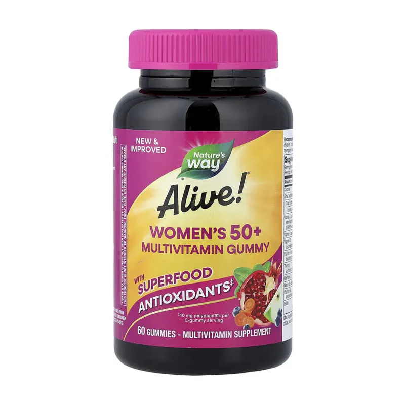 Мультивітаміни для жінок 50+, Alive!® Womens 50+ Multi Gummy - 60 gummies