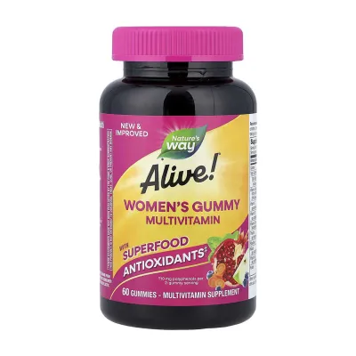 Мультивитаминный комплекс для женщин, Alive!® Women's Multi Gummy - 60 gummies