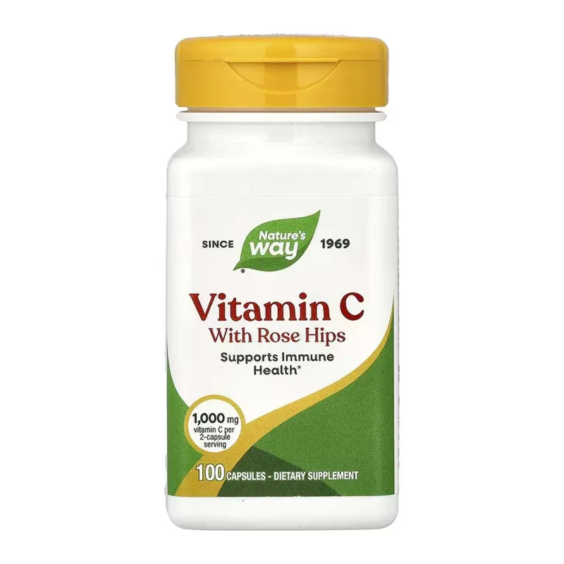 Вітамін С, Vitamin C Rose Hips - 100 caps