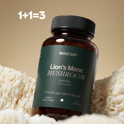 🔥Акція | 1+1 = 3 | Lion's Mane Mushroom 1000 mg
