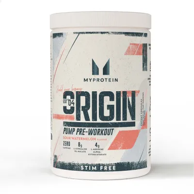 Передтренувальний комплекс, Origin Pre Workout Stim-Free Sour - 30 serv Watermelon