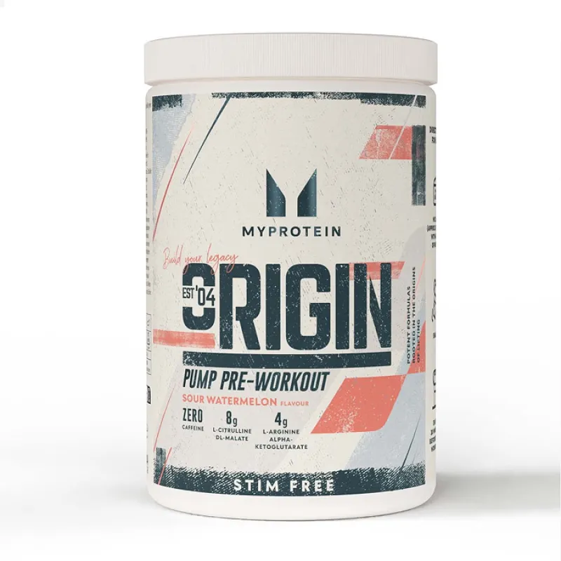 Передтренувальний комплекс, Origin Pre Workout Stim-Free Sour - 30 serv Watermelon