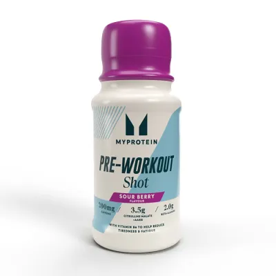 Передтренувальний комплекс, Pre-Workout Shot - 60ml Sour Berry