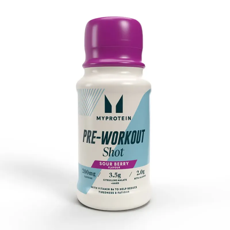 Передтренувальний комплекс, Pre-Workout Shot - 60ml Sour Berry