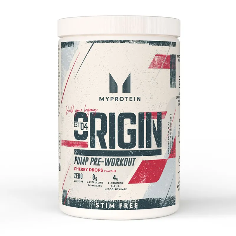 Передтренувальний комплекс, Origin Pre Workout Stim-Free Sour - 30 serv Cherry Drops