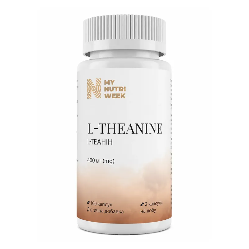 L-теанін, L-Theanine 400 mg - 100 caps
