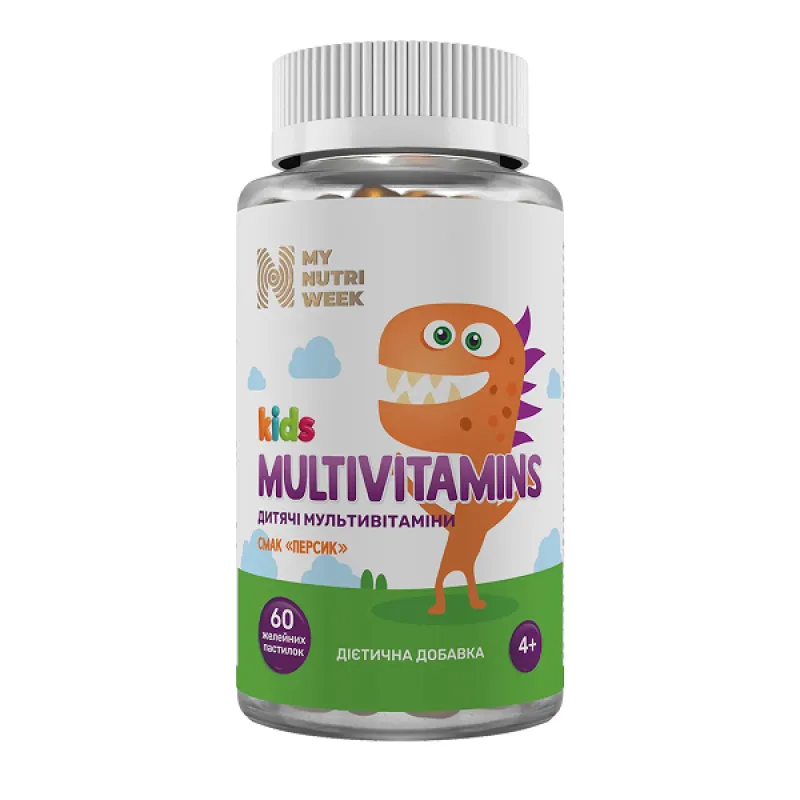 Мультивітаміни для дітей, Kids Multivitamin - 60 gummies