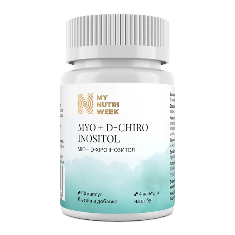 Інозитол, Myo-D Chiro Inositol - 60 сaps