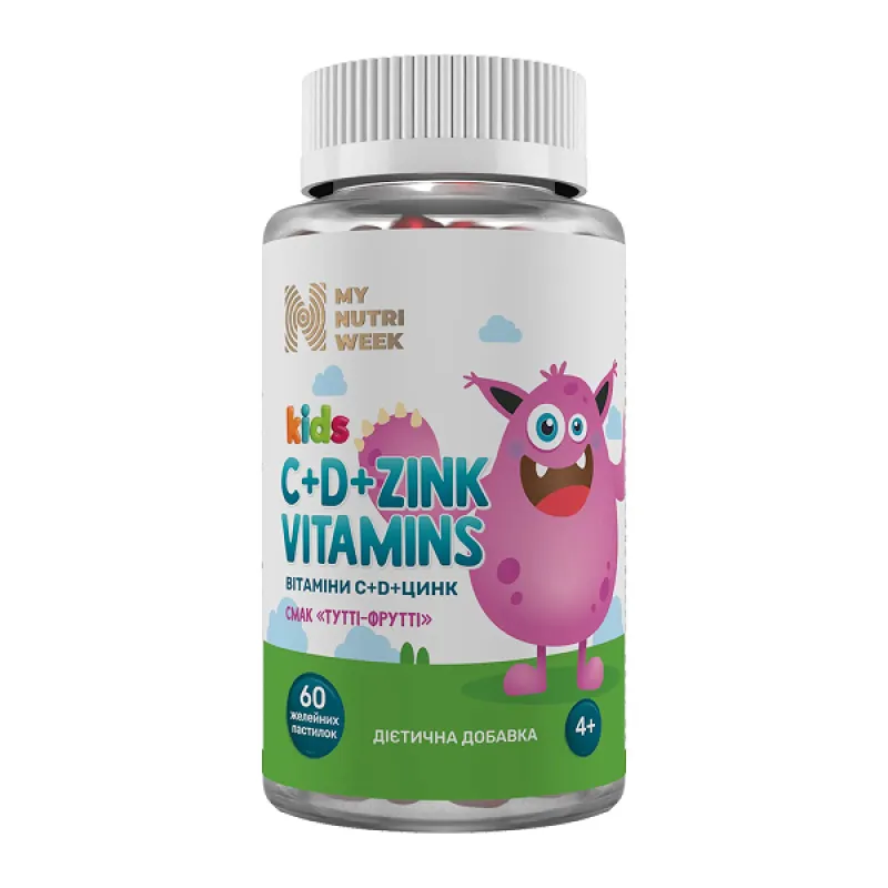 Vitamins C&D+Zinc - 60 gummies