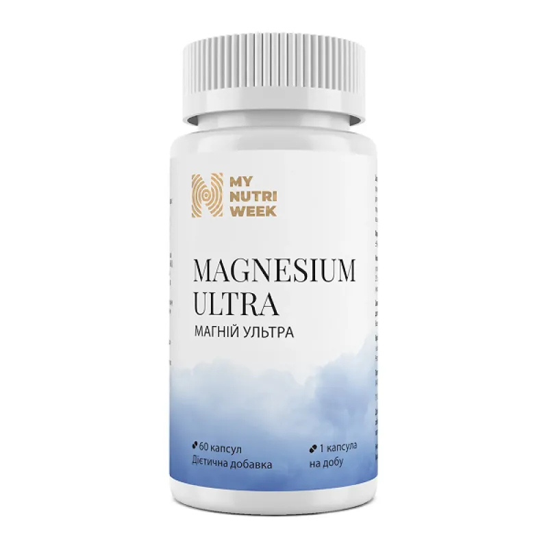 Магній, Magnesium Ultra - 60 сaps