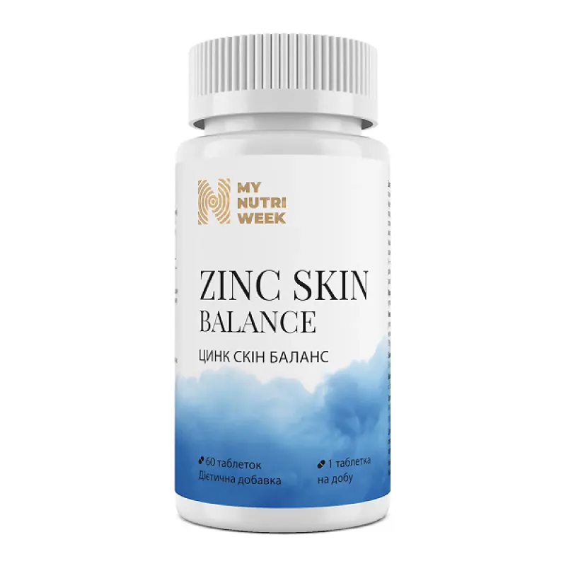 Цинк, Zinc Skin Balance - 60 caps