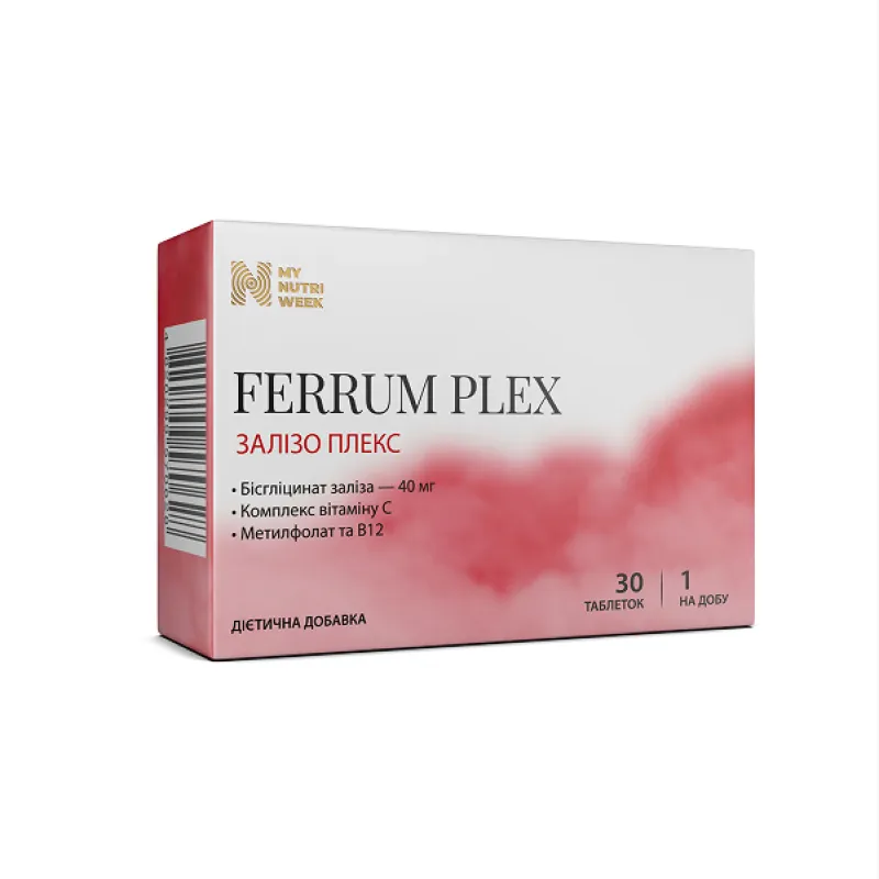 Залізо, Ferrum Plex - 30 tabs