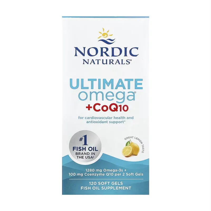Омега-3 риб’ячий жир, Ultimate Omega +CoQ10 - 120 softgels