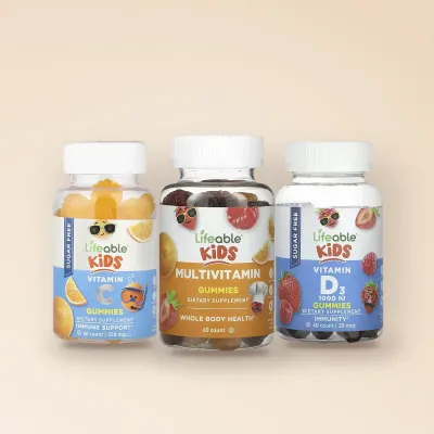 МІЦНИЙ ІМУНІТЕТ ТА АКТИВНІСТЬ — Multivitamin Kids + Vitamin C Kids Sugar Free + Vitamin D Kids Sugar Free